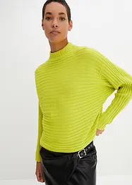 Ripp-Pullover mit Turtleneck, RAINBOW