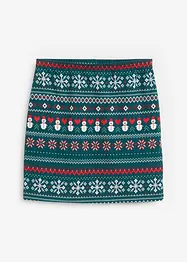 Minirock  mit Norwegermuster aus Baumwoll-Elasthan-Mix, bonprix
