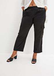 Pantalon cargo en satin, BODYFLIRT