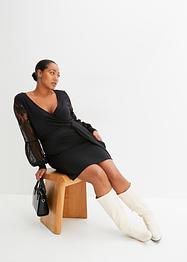 Jerseykleid mit Spitzenärmeln, BODYFLIRT