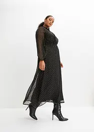 Robe longue à effet brillant, bonprix