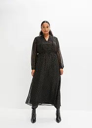 Robe longue à effet brillant, bonprix