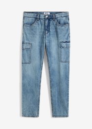 Loose Fit Cargo-Jeans mit recycelter Baumwolle, Straight, John Baner JEANSWEAR