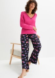 Pyjama mit Spitzeneinsatz, bpc bonprix collection