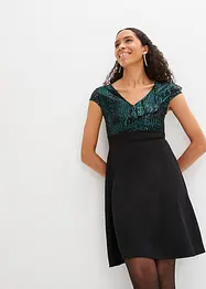 Kleid mit Pailletten, bonprix