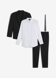 Anzug Slim Fit (4-tlg.Set): Sakko, Hose, Hemd, Krawatte, bpc selection