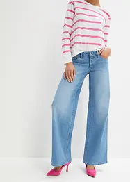 Wide-Leg-Jeans, Low Waist, Lang, bonprix