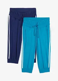 Jogginghose aus Baumwolle (2er Pack), Capri-Länge, bonprix