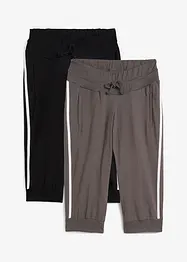 Jogginghose aus Baumwolle (2er Pack), Capri-Länge, bonprix