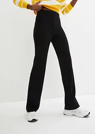 Punto-Di-Roma Hose mit High-Waist-Rundumbequembund, Flared, bonprix