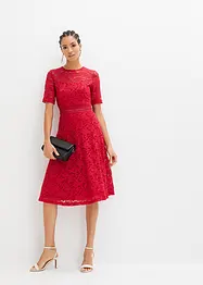 Robe en dentelle avec empiècement crochet, bonprix