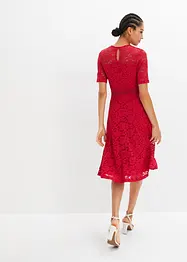 Robe en dentelle avec empiècement crochet, bonprix