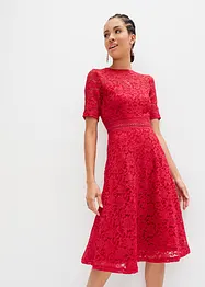 Robe en dentelle avec empiècement crochet, bonprix