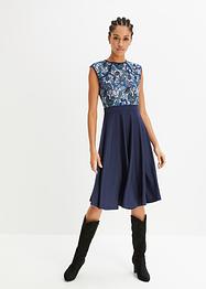 Midikleid mit Spitzeneinsatz, BODYFLIRT boutique