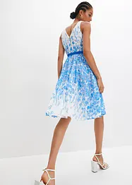 Robe midi en dentelle avec lien à nouer, bonprix