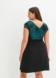 Kleid mit Pailletten, bonprix