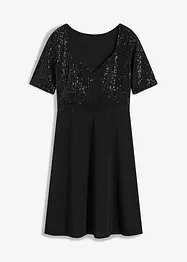 Robe courte à sequins, bonprix