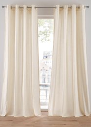 Blickdichter Vorhang mit Baumwolle (2er Pack), bpc living bonprix collection