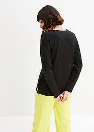 T-shirt manches longues orné d'œillets, bonprix
