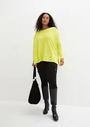 Poncho Pullover mit Ösen, bonprix