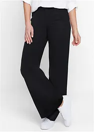 Pantalon stretch à taille élastiquée, Flare, bonprix