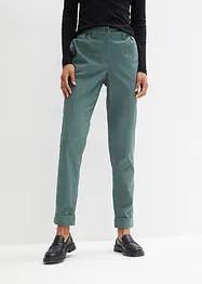 Pantalon chino extensible avec taille confortable et revers, bonprix