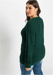 Grobstrick-Pullover mit Reißverschluss-Detail, bonprix