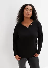 Langarmshirt mit Ösen, bonprix