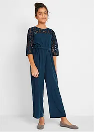Jumpsuit mit Spitze, bonprix