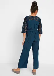 Jumpsuit mit Spitze, bonprix