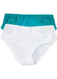 Maxislip mit Spitze (2er Pack), bonprix