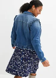 Jeansjacke mit Volants, bonprix