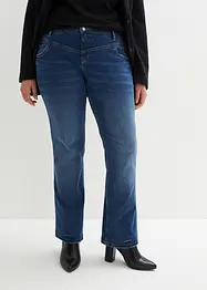 Jean bootcut taille mi-haute, extensible, bonprix