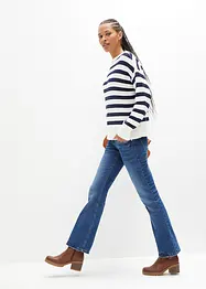 Pull boxy en maille ajourée, bonprix