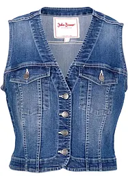 Gilet sans manches en jean extensible, bonprix