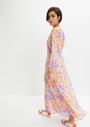 Robe longue à fleurs en polyester recyclé, bonprix