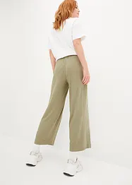 Lot de 2 pantalons 7/8 ample à taille haute et confortable, bonprix