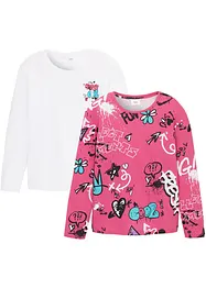 Boxy-Shirt aus reiner Bio Baumwolle (2er Pack), bonprix
