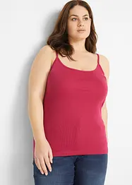 Lot de 3 tops à fines bretelles 100% coton, bonprix