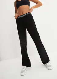 Pantalon de sport avec taille élastique, jambe large, bonprix