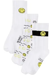 Lot de 3 paires de chaussettes de tennis Smiley, SmileyWorld