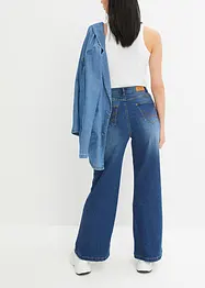 Wide Leg Jeans High Waist, Bio-Baumwolle, bonprix