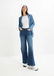 Wide Leg Jeans High Waist, Bio-Baumwolle, bonprix