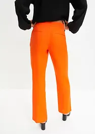 Pantalon en lin majoritaire taille haute et empiècement élastique, bonprix