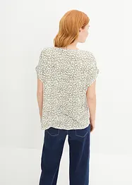 T-shirt en viscose à col V, bonprix