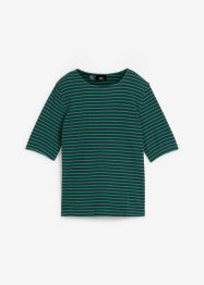 T-shirt rayé à demi-manches en jersey texturé, bpc bonprix collection