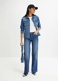 Veste en jean extensible, basique, bonprix