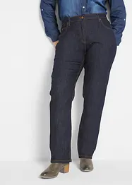 Jean droit taille mi-haute, extensible, bonprix