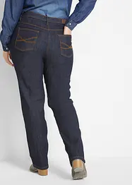 Jean droit taille mi-haute, extensible, bonprix