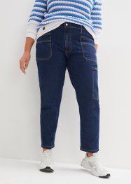 Cargo Jeans Mid Waist, cropped, John Baner JEANSWEAR